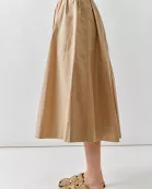 MAS3302 POPLIN MIDI FULL SKIRTS