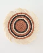 11" Sisal Wall Hanging Trivet: Assortment 3
