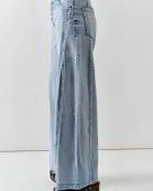 MAP3257 PINTUCKED WIDE DENIM PANTS