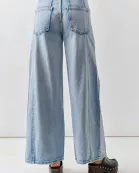 MAP3257 PINTUCKED WIDE DENIM PANTS