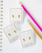 Screwback Stud Earrings - Pencil