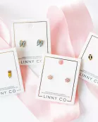 Screwback Stud Earrings - Pencil