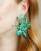 Flora Statement Earrings - Bahama Mama