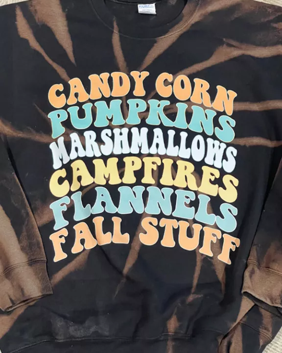 Candy Corn Pumpkin Stack Sweatshirt