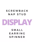 Display - Small Screwback Nap Stud Spinner - $35