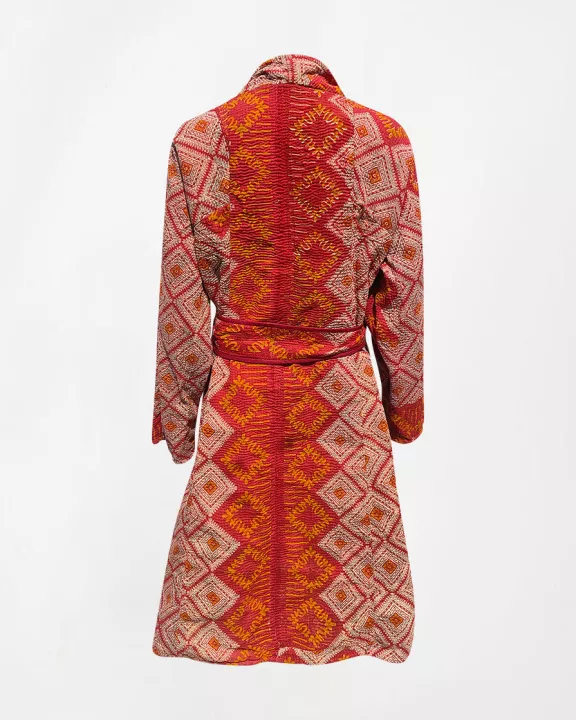 Kantha Long Coat- Manjushri