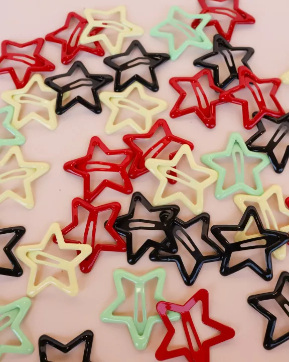 JUMBO STAR CLIPS (4 COLORS) (2 PACK)