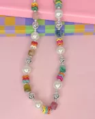 Ziggy Pearl Pop Silver Necklace