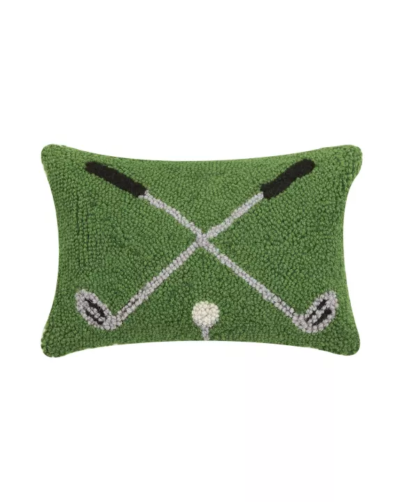 Peking Handicraft Cross Golf Clubs Hook Pillow
