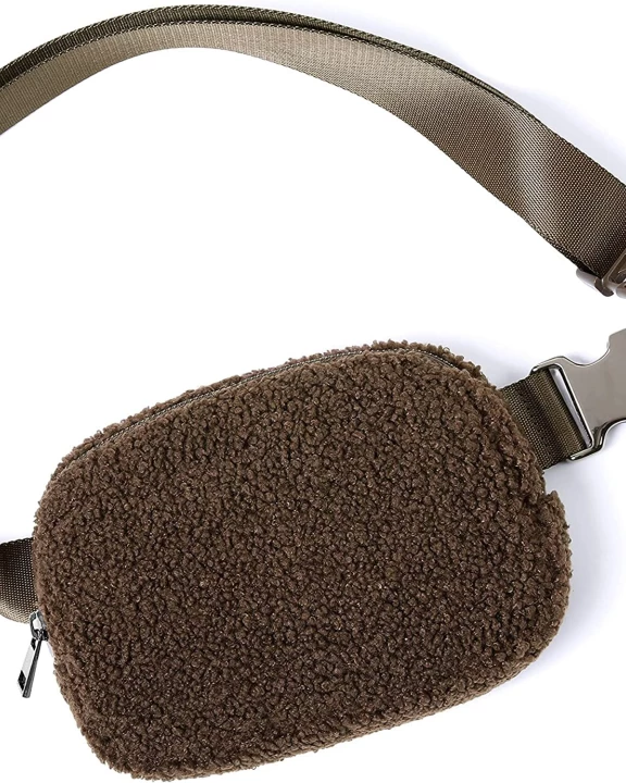Faux fur belt bag