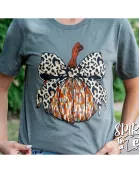 Pumpkin with Bow - Thanksgiving Tee