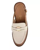 Painted Slingback Flat Loafer