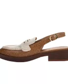 Painted Slingback Flat Loafer