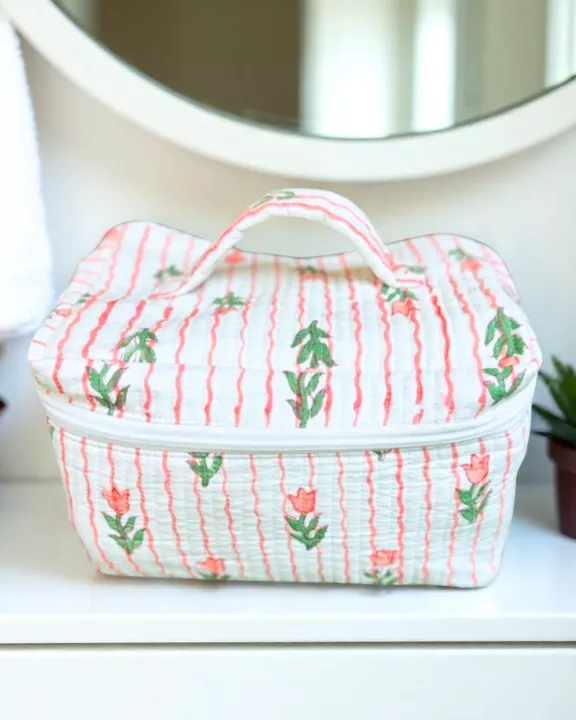 Savannah Floral Print Makeup Bag