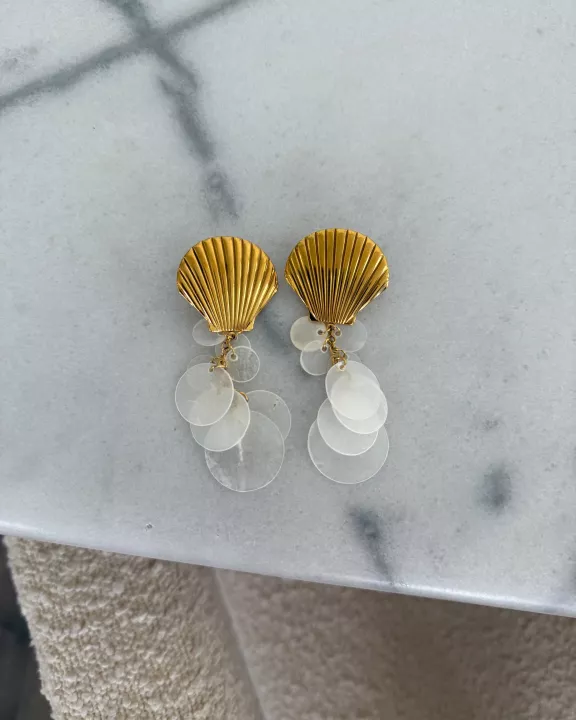PEARL SEASHELL EARRINGS