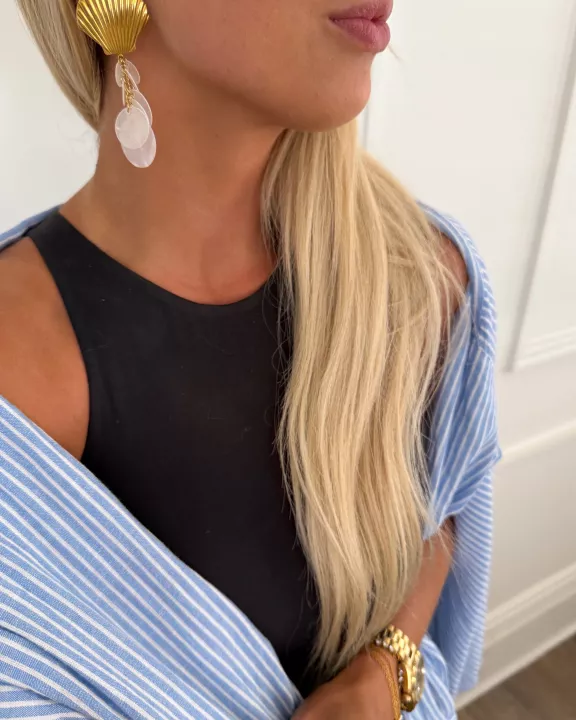 PEARL SEASHELL EARRINGS
