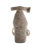 Jody Tweed Block Heel Sandal