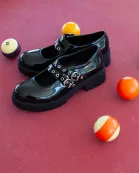 Vagabond Patent Mary Jane Loafer