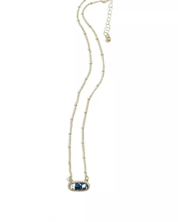 Black Cowhide Necklace