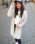 ETA 8/13 - Juliette Taupe Mid-Length Coat
