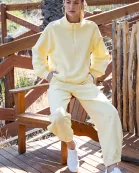 FLEECE COCOON JOGGER SWEATPANTS