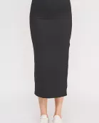 HIGH WAIST THIGH-HIGH SLIT MIDI PENCIL SKIRT