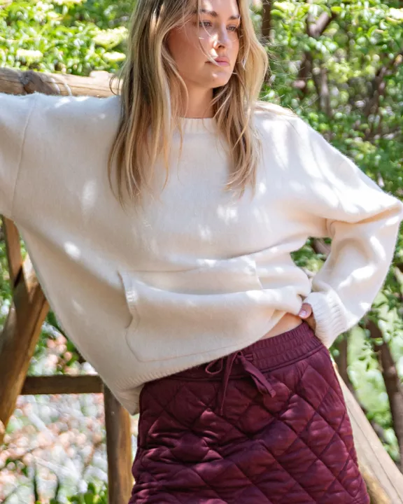 QUILTED MINI SKORT