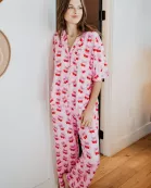 Cherry Bow Repeat Wholesale Pajama Pants Set