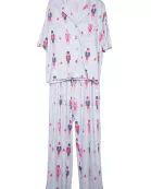 Nutcrackers Light Blue Women's Christmas Pajamas