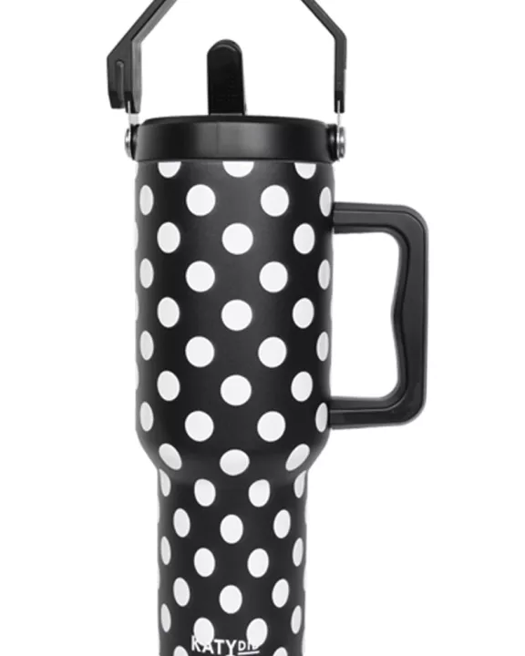 Black & White Polka Dots Wholesale Tumbler Cup