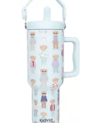 Fall Bears Wholesale 38 Oz Tumbler with Lid Handle