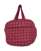 Wine Quilted Duffel Wholesale Weekender