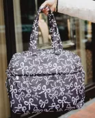 Black & White Bows Wholesale Weekender Bag