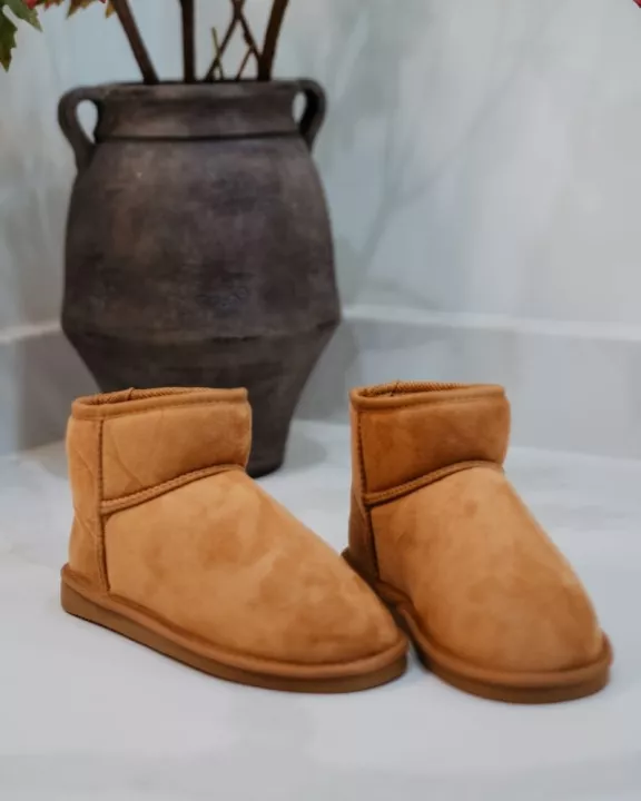 Chestnut Wholesale Fur Mini Boots for Women
