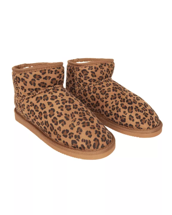 Leopard Print Fur Mini Ankle Wholesale Boots