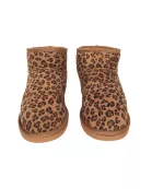 Leopard Print Fur Mini Ankle Wholesale Boots