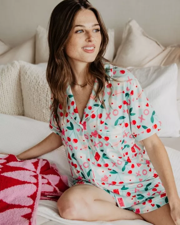 XO Cherries Wholesale Valentine's Pajamas Women