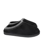 Black Embroidered Women's Wholesale House Slippers