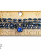 Rice bead bracelet with Austrian crystal