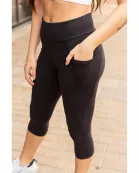 Ready to Ship | Sleek Pocket Collection - Capri Leggings