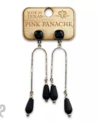 Golden arch earrings with Austrian crystal