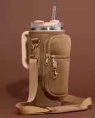 Neoprene Tumbler Crossbody Bag with Strap
