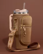 Neoprene Tumbler Crossbody Bag with Strap
