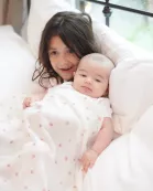 Pink Flower Bamboo Muslin Swaddle