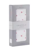 Pink Flower Bamboo Muslin Swaddle