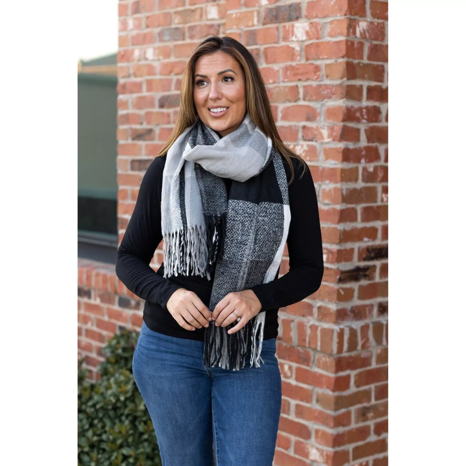 PreOrder  | Colorful Plaid Knit Scarf Collection