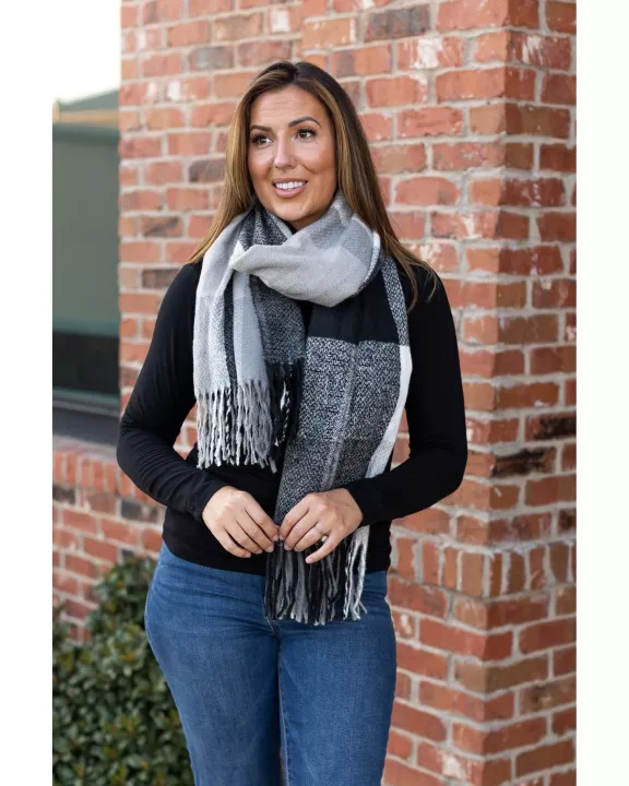 PreOrder | Colorful Plaid Knit Scarf Collection