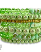 Shining bead mixed bracelet set