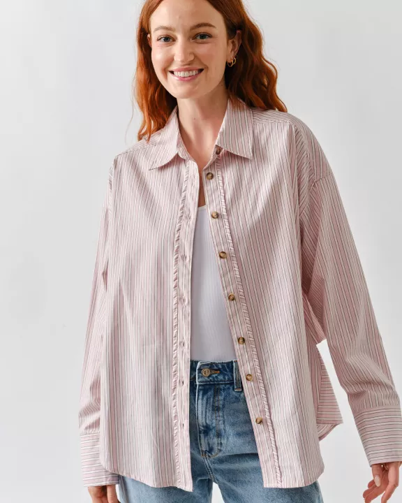 MAT3300 OVERSIZED STRIPE STRUCTUR SHIRTS