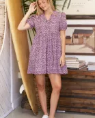 PLUS SIZE CHEETAH PRINT BABYDOLL DRESS
